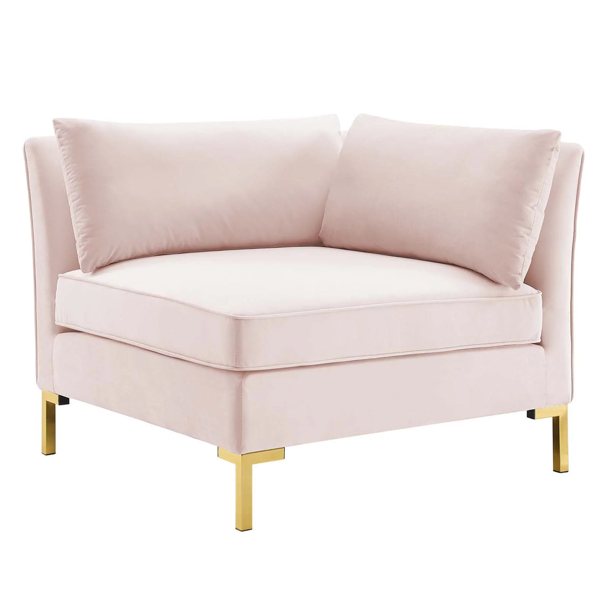 Pink Performance Velvet Sofa V7462
