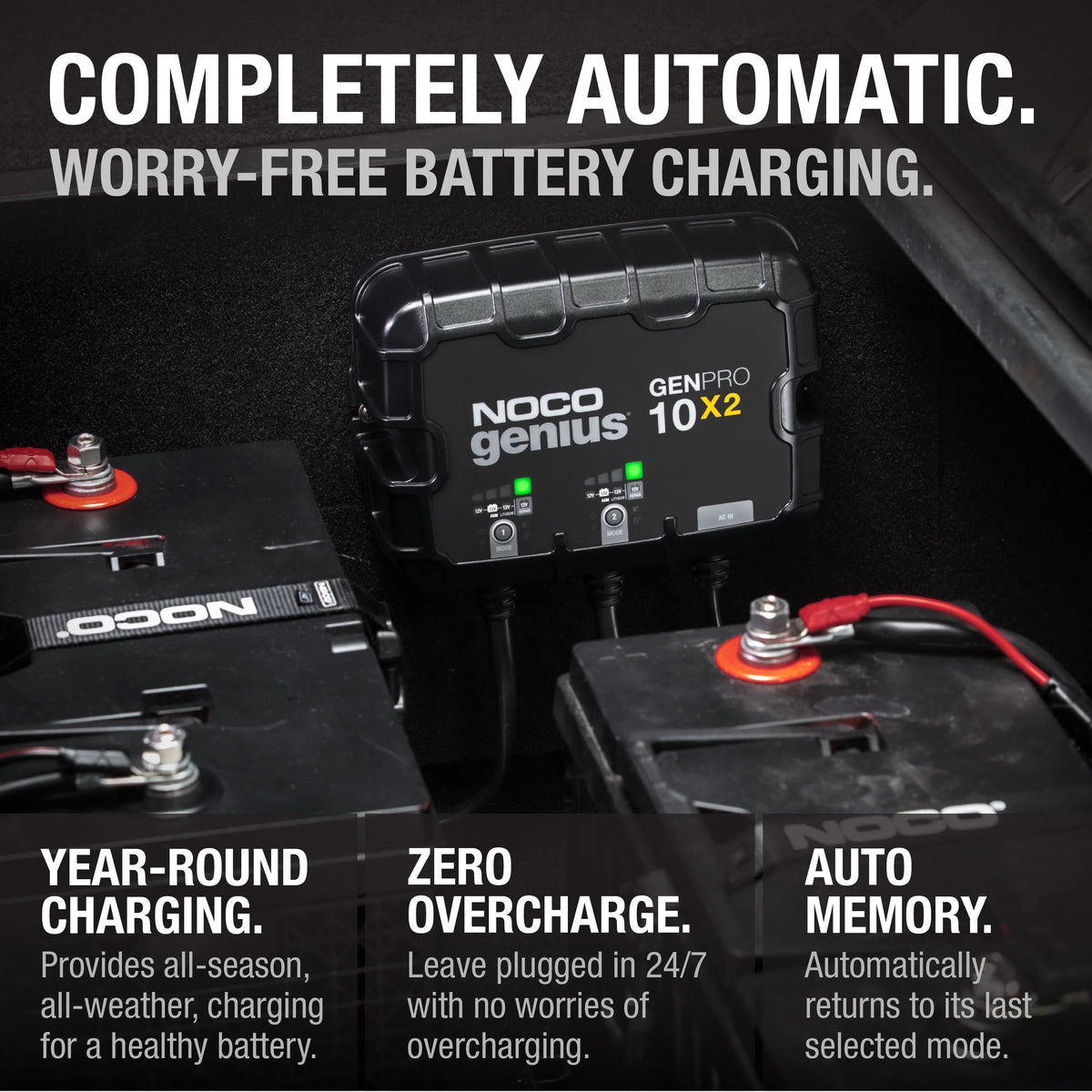 2-Bank 20A 12V Onboard Battery Charger U221