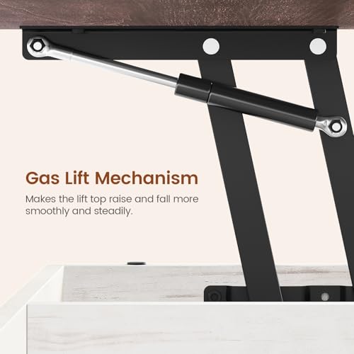 Lift Top Coffee Table with Storage and Drawers D465976