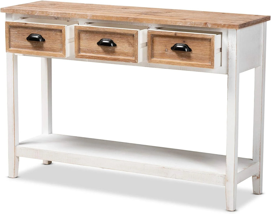 White Oak Console Tables O402767