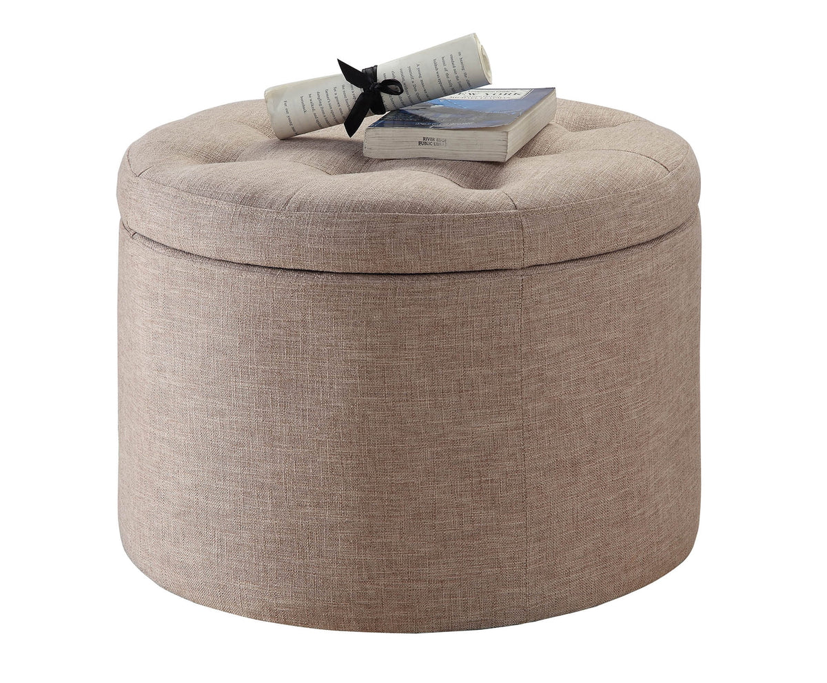 Round Shoe Storage Ottoman F812