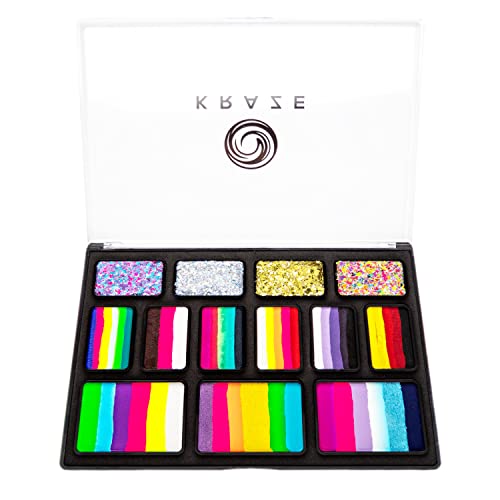 Water Activated Hypoallergenic Face Paint Palette Z361