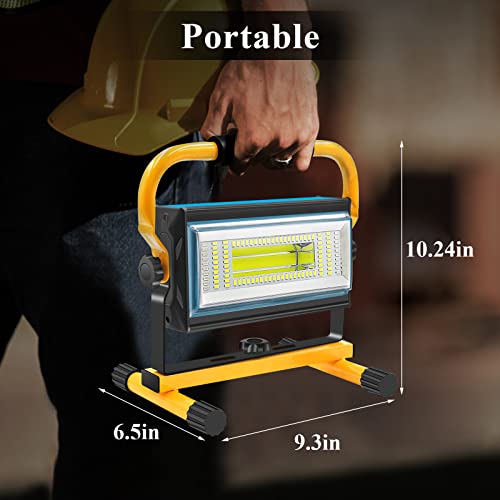100W COB Rechargeable Waterproof Portable Work Light with Stand W623465