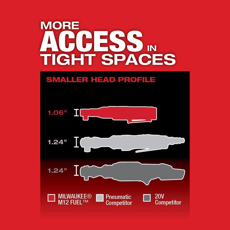 12V Lithium-Ion Brushless Cordless 1/2 in. Ratchet with 2.0Ah Battery M7488