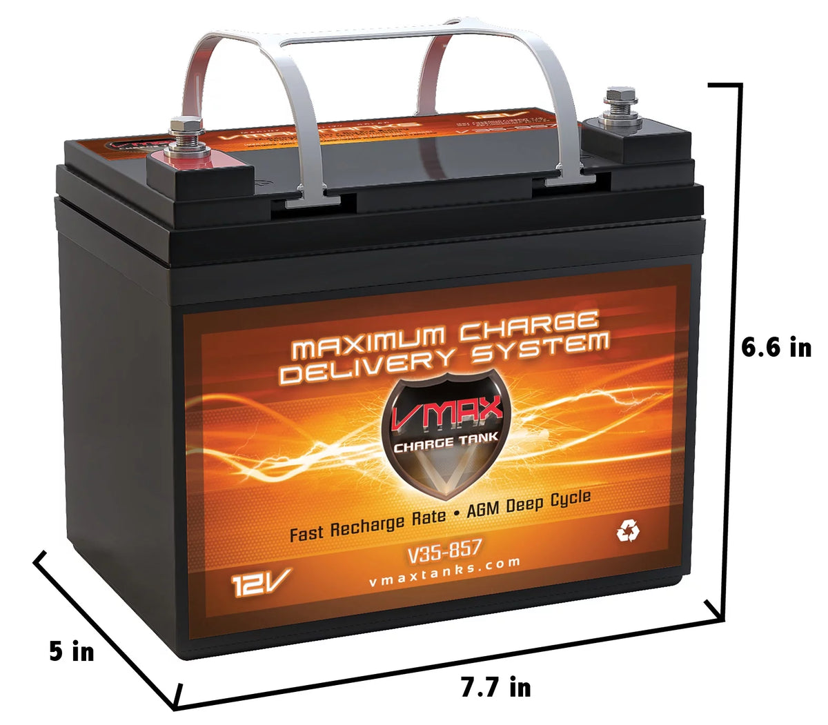 12V 35Ah AGM Deep Cycle Battery J704