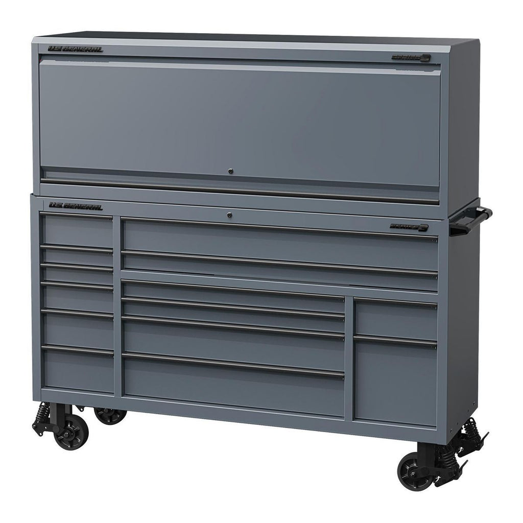 72 in. Triple-Bank Roll Cab, Slate Gray S30992