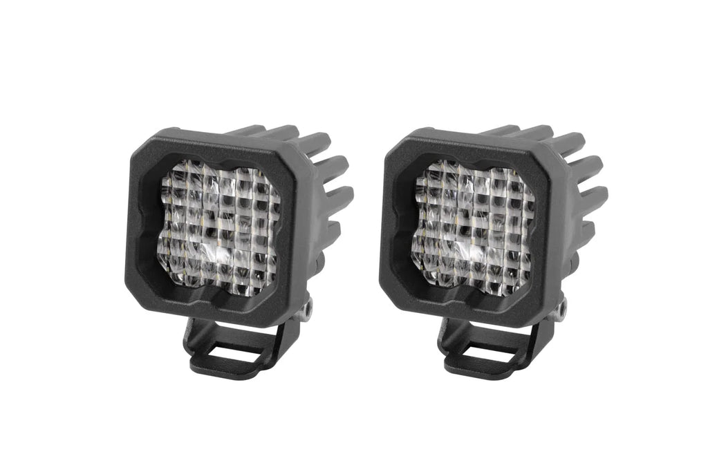 White Wide LED Pod Light Pair M77607