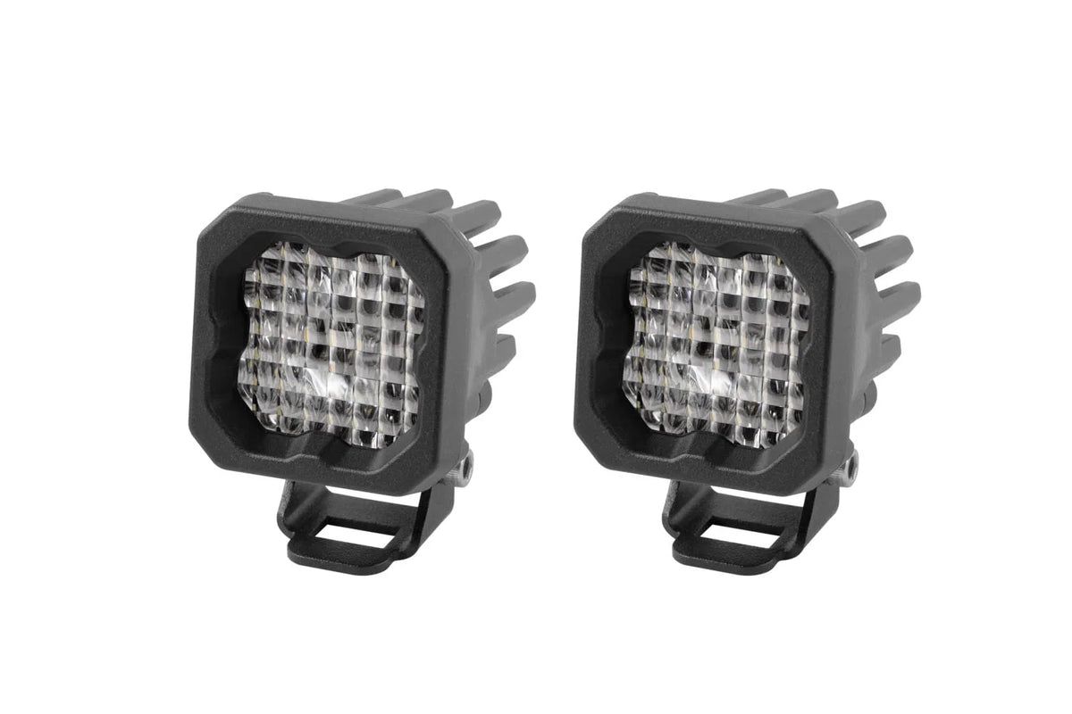 White Wide LED Pod Light Pair M77607