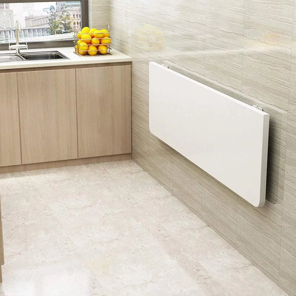 Wall Mounted Fold Down Desk 60cmx40cm White T635128
