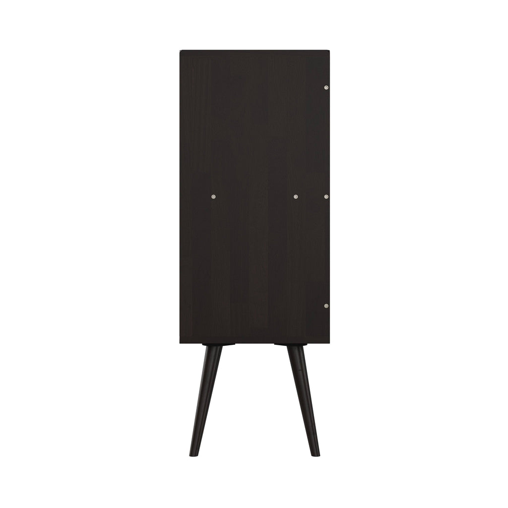 Mid Century Modern Vertical Wood Chest with Door B862598