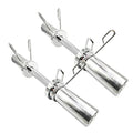 16" Olympic Dumbbell Handles, 150LBS Weight Capacity, 2 Pair Spring Collars Q5818