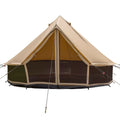 10' Desert Red Cotton Canvas Bell Tent with Stove Jack E318634