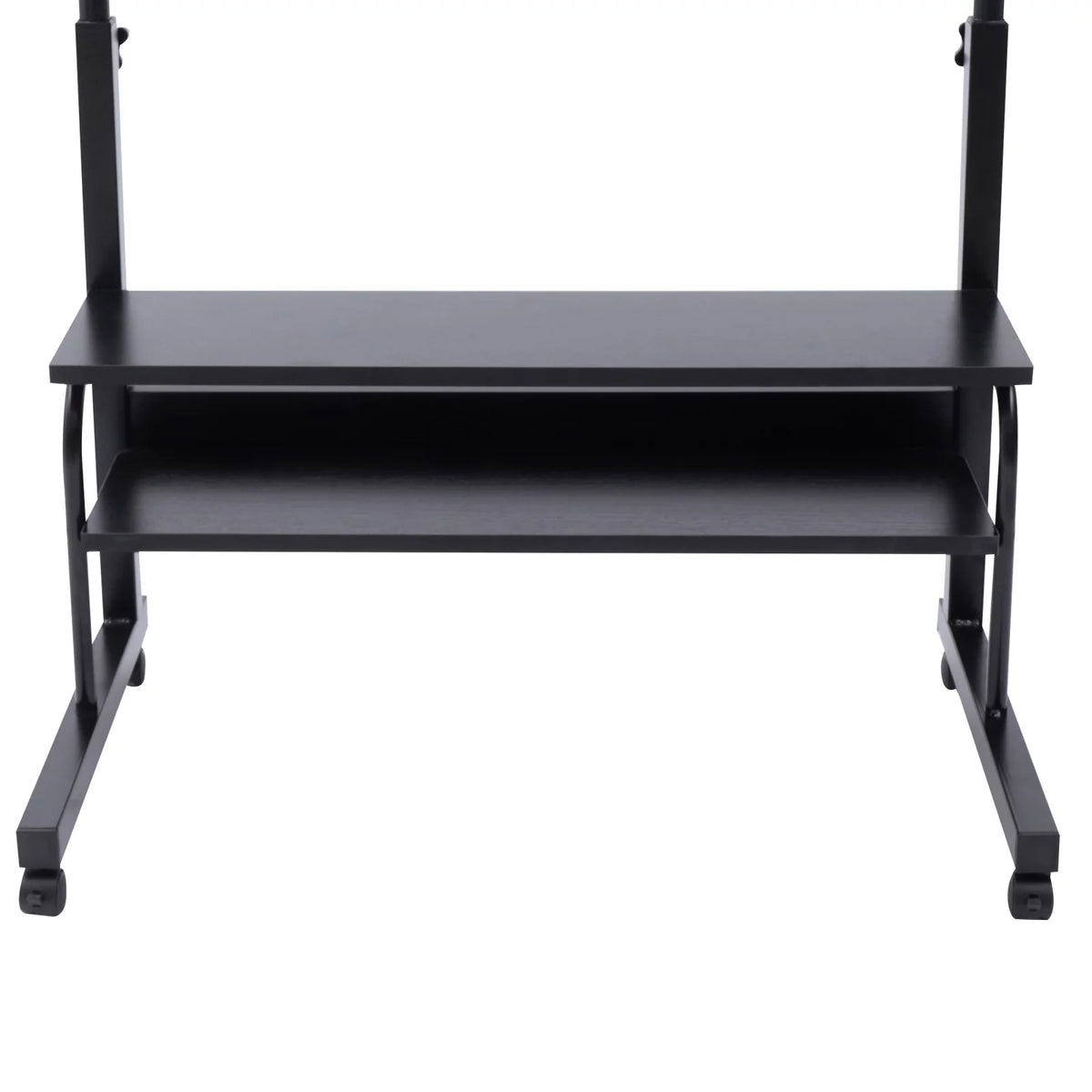 Height Adjustable Mobile Computer Desk with Wheels Y140384