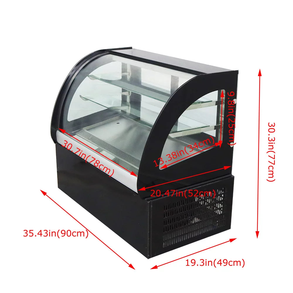 Refrigerated Cake Showcase Countertop Bakery Cabinet O92879