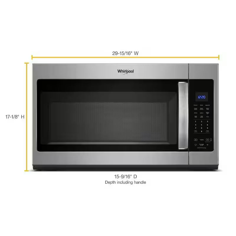 1.9 cu. ft. Over the Range Microwave Stainless Steel Sensor Cooking U355