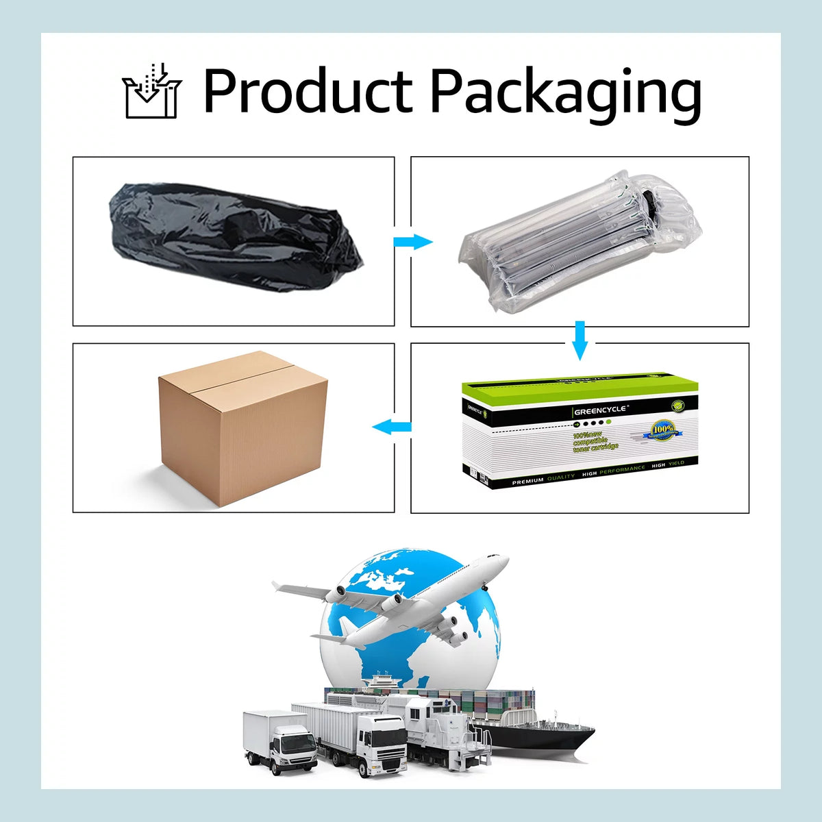 4 Pack Black Toner Cartridge Replacement K176683