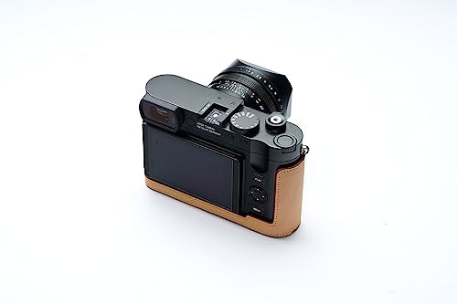 Handmade Genuine Leather Half Camera Case with Hand Strap U35649