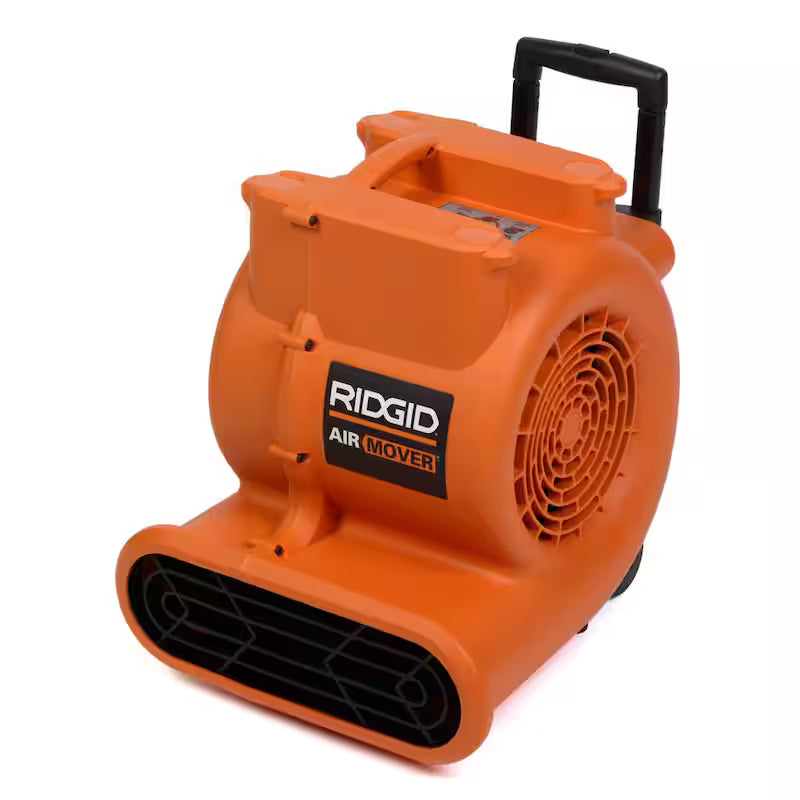 3-Speed Portable Blower Fan Air Mover with Collapsible Handle and Rear Wheels X80209