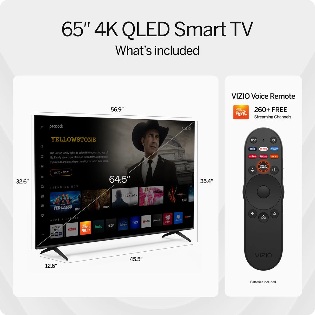 65 Class Quantum 4K QLED HDR Smart TV U68776