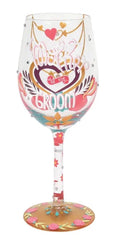 Hand-Painted Wine Glass, 15 Ounce C174917