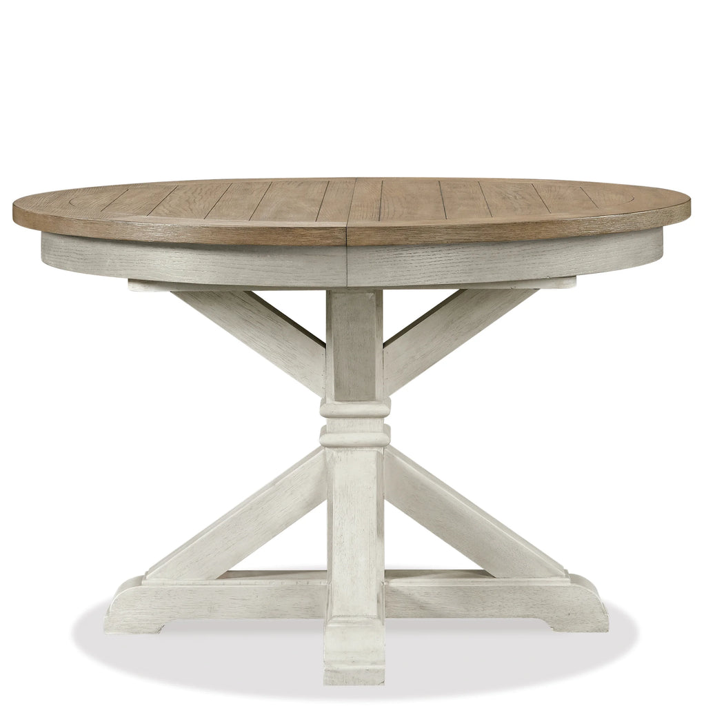 5-Piece Round Pedestal Dining Set with 4 Side Chairs J2481