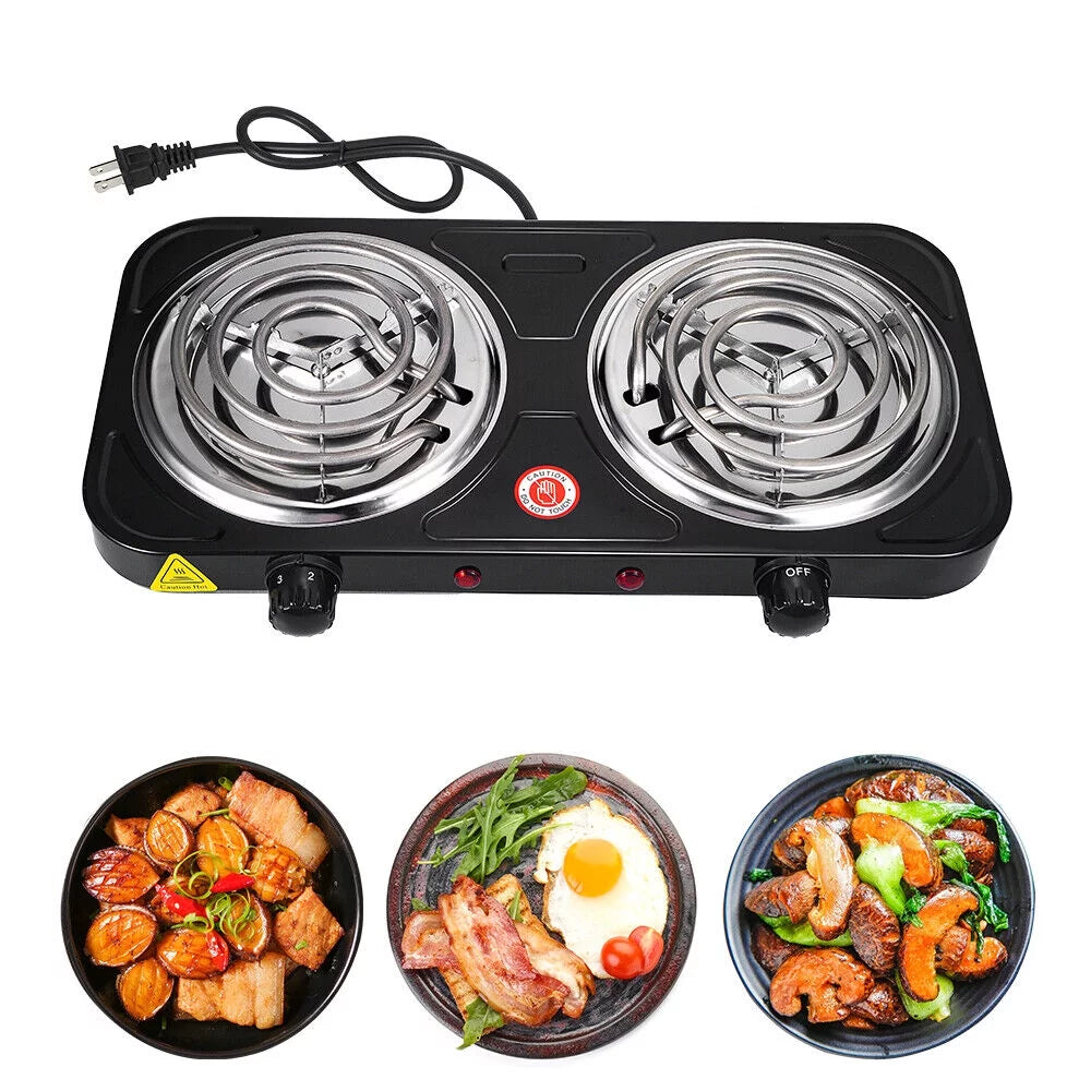 Double-burner Electric Hot Plate A7749