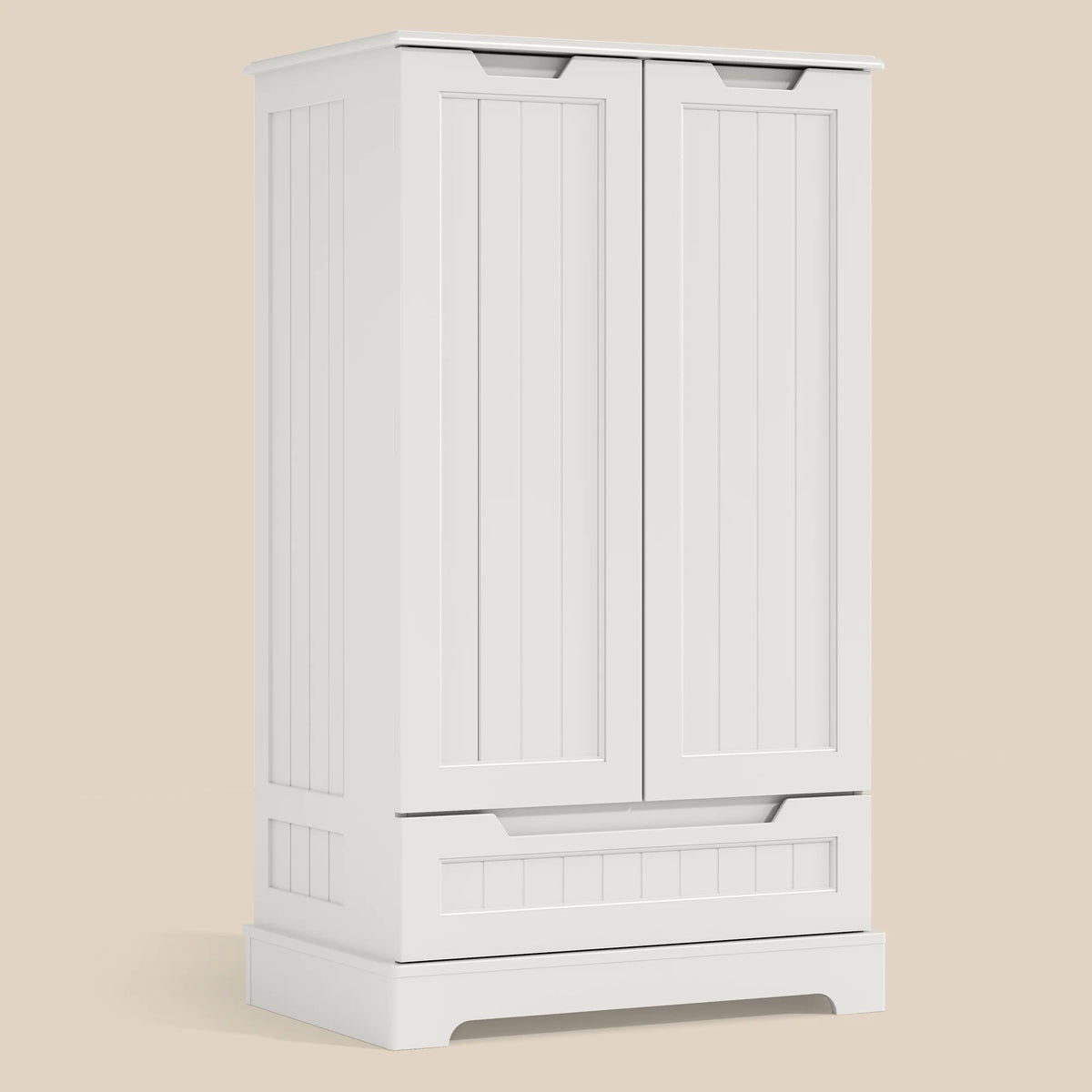 White Kitchen Pantry Storage Cabinet with Door Drawer G1891