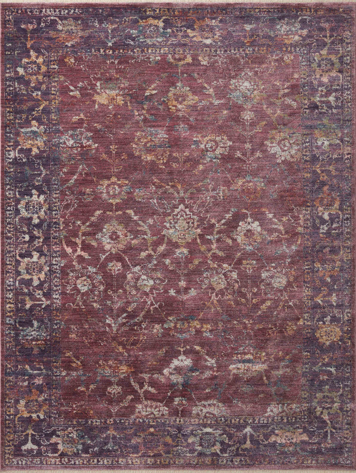 Grape Multi 6'3 x 9' Rug Z9648