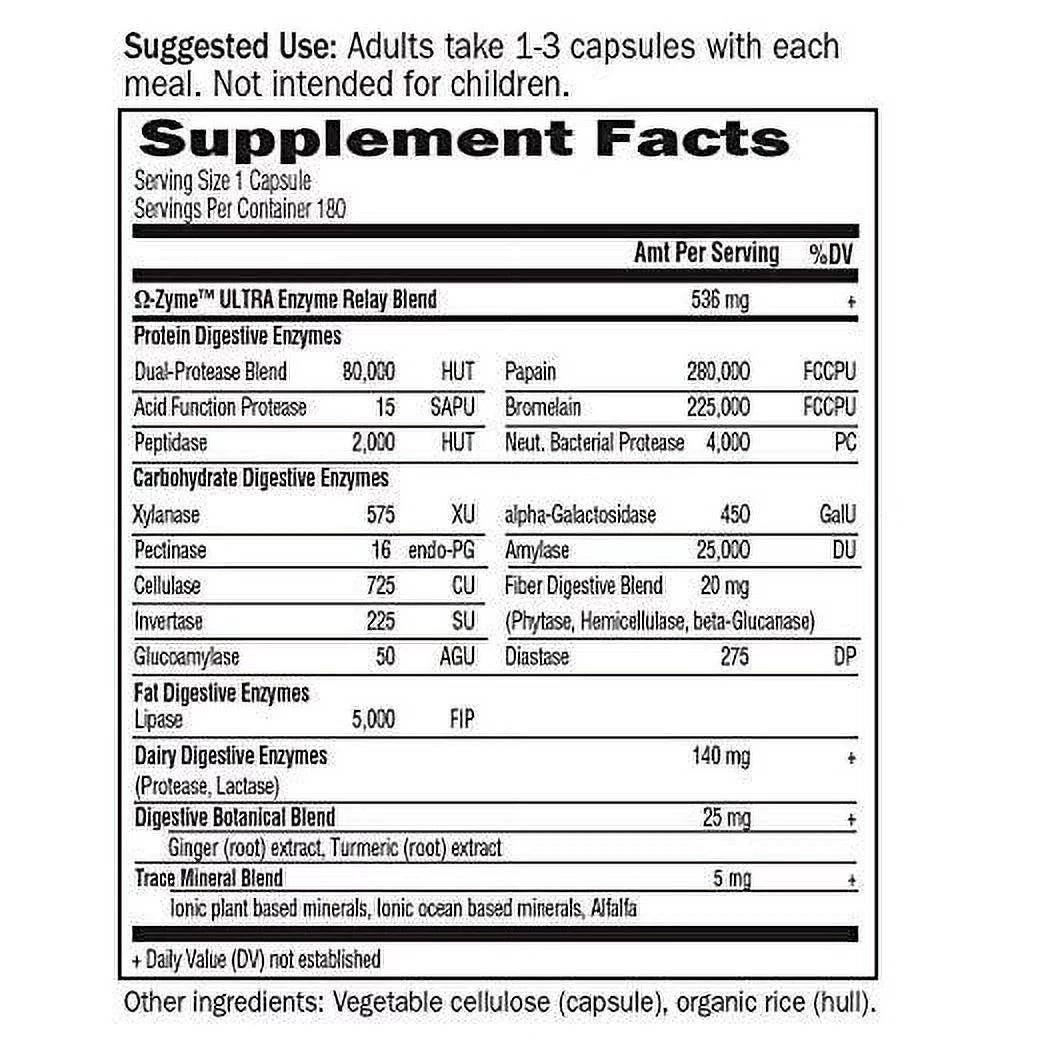 Digestive Enzyme Blend 180 Veg Caps A425