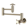 Wall Mounted Pot Filler Faucet Brushed Nickel M464