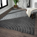Modern Geometric Wave 8x10 Area Rug K678