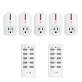 5 Pack Remote Control Outlet Switch with 2 Remotes G242