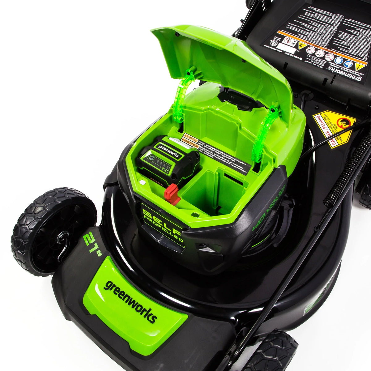 40V Self-Propelled Lawn Mower with 5.0 Ah Battery & Charger W6614