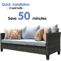 5-piece Wicker Patio Furniture Set Y1024