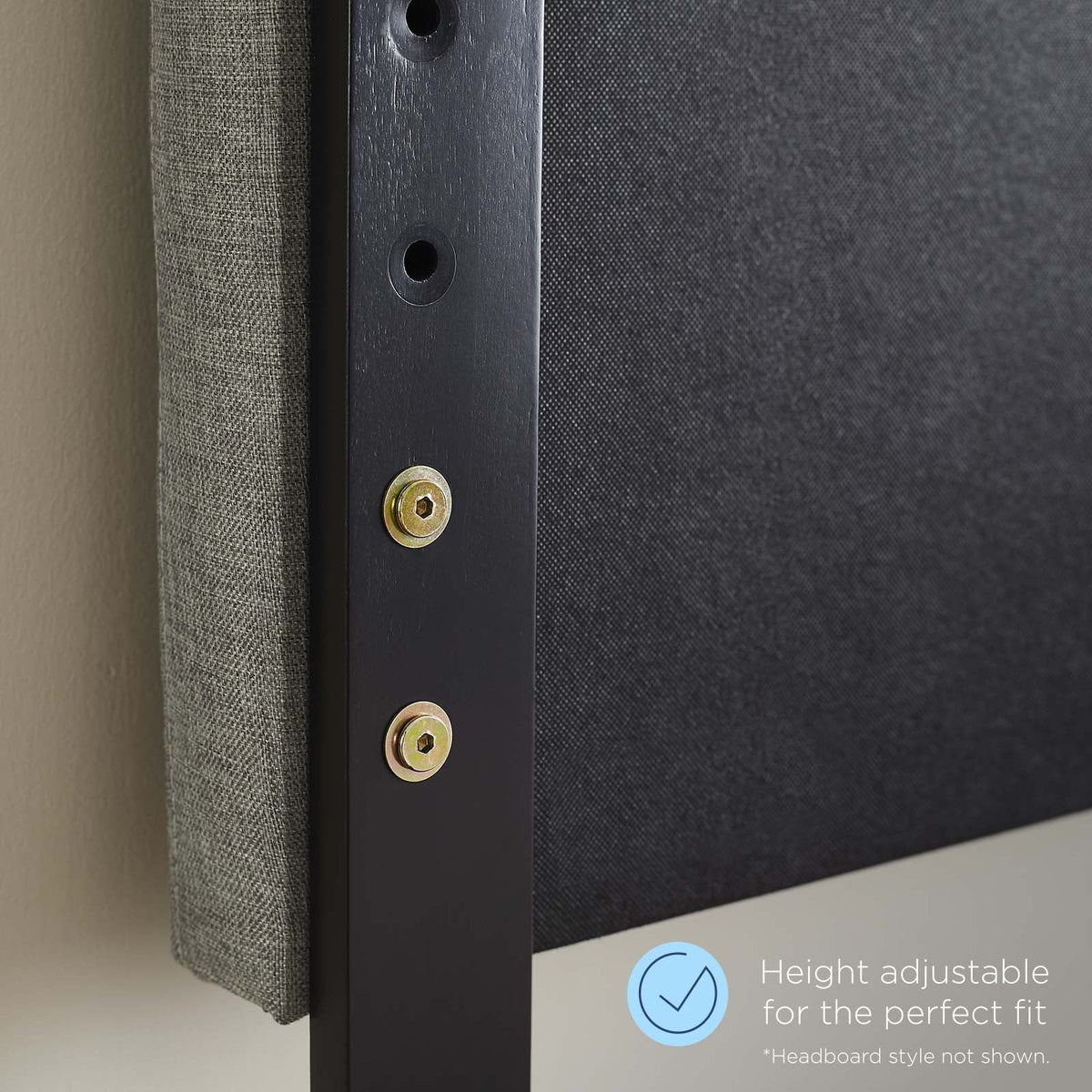 Full Size Grey Wood Headboard X122664