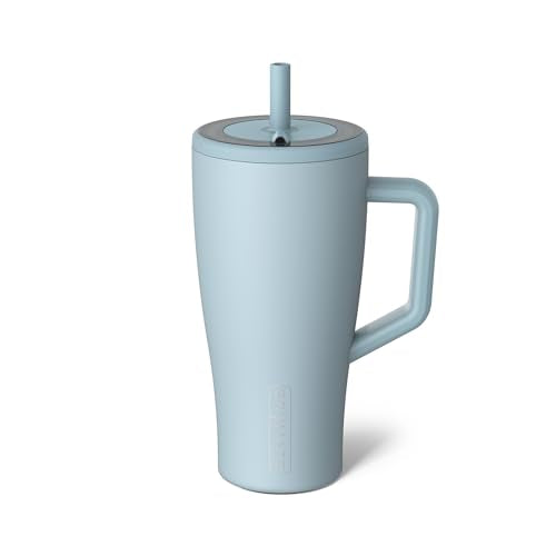 40 oz Stainless Steel Tumbler with Handle and Straw V49158