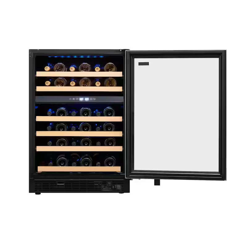 24 in. Built-in 51-Bottle Stainless Steel Wine Cooler A669