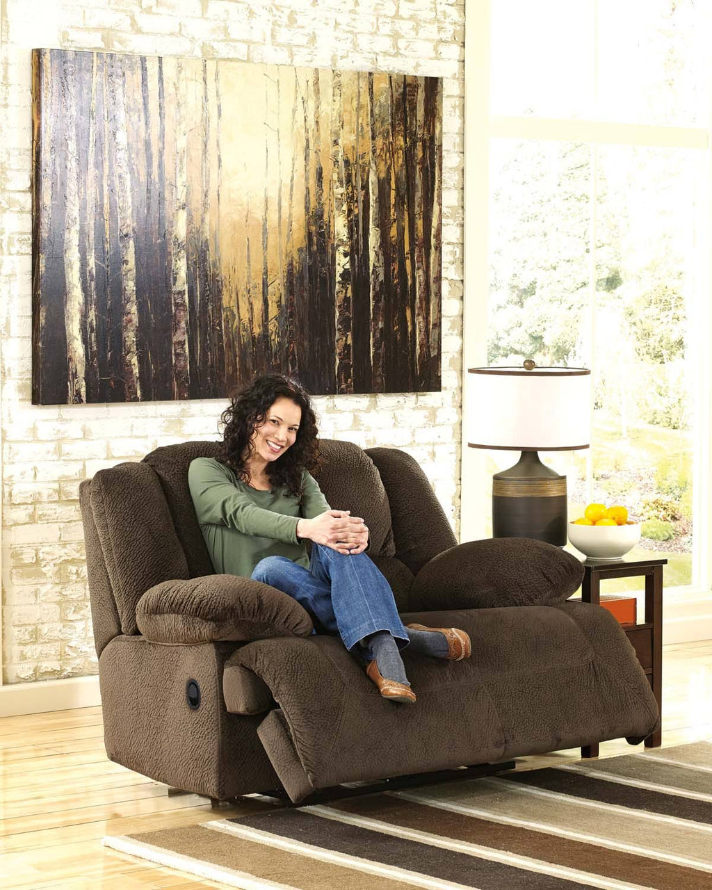 Chocolate Zero Wall Wide Seat Recliner T781