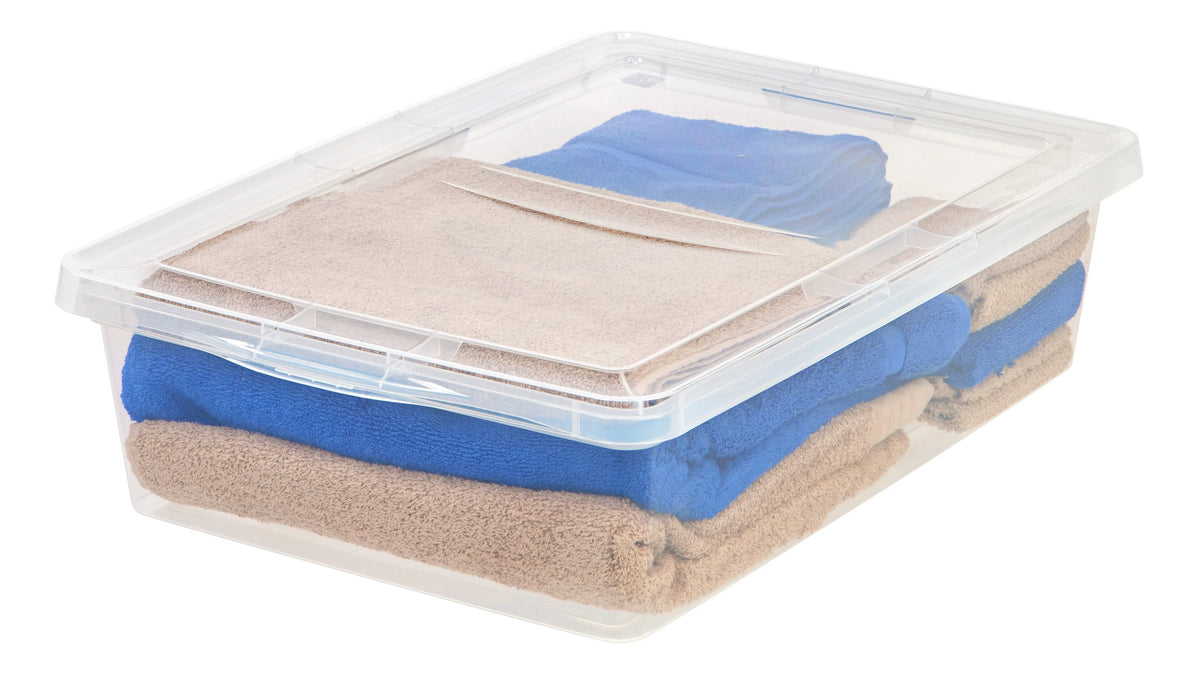 28 Qt. Clear Under Bed Plastic Storage Box, Set of 4 Z59748