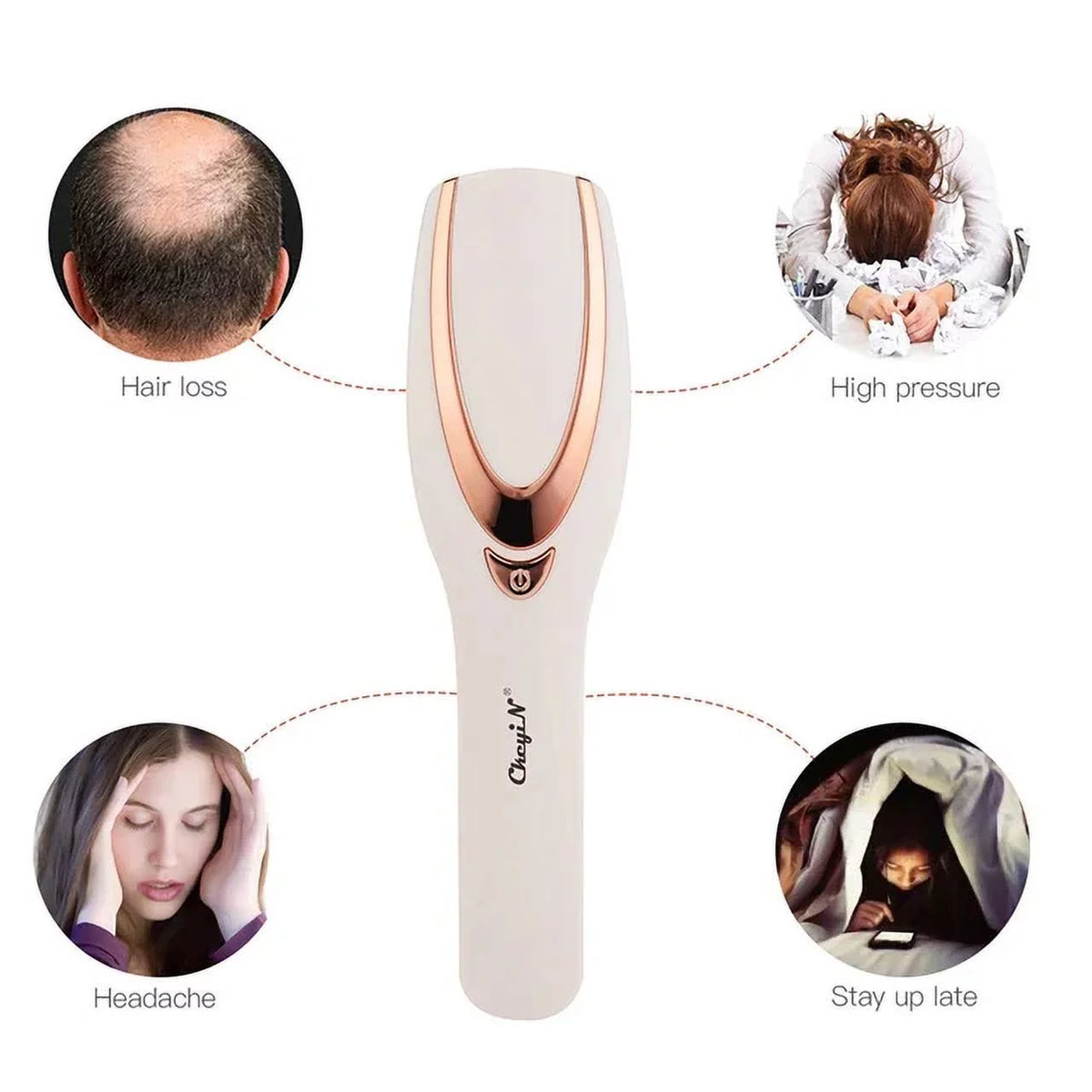 3 In 1 Electric Wireless Infrared Ray Massage Comb Z50107