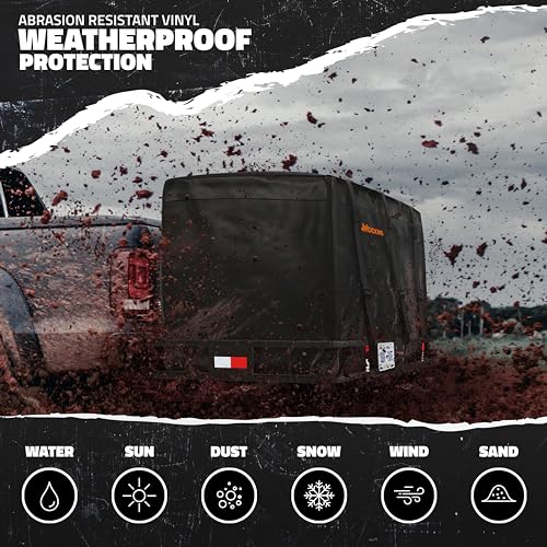 70"x30"x6" Folding Trailer Hitch Cargo Carrier Set with 40 Cu Ft Waterproof Storage Bag F714