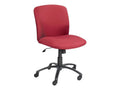 Burgundy Polyester Swivel Chair V2090