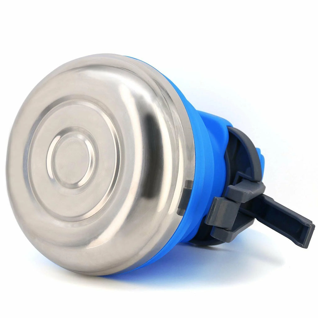 Portable Collapsible Camping Kettle 42 OZ Blue Y495640