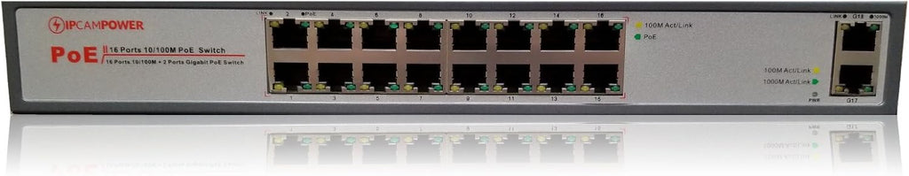 24 Port POE Network Switch with 2 Gigabit Uplink Ports E832918