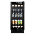 Black Glass 80-Can 3.4 Cu ft. Beverage Refrigerator T3522