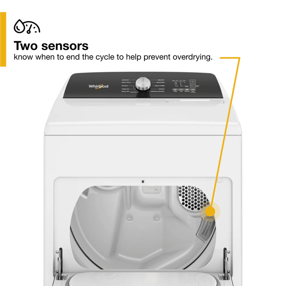 White Top Load Gas Dryer H584
