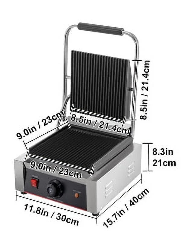 110V 1800W Electric Non-Stick Panini Maker J818