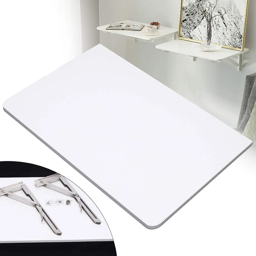 Wall Mounted Fold Down Desk 60cmx40cm White T635128