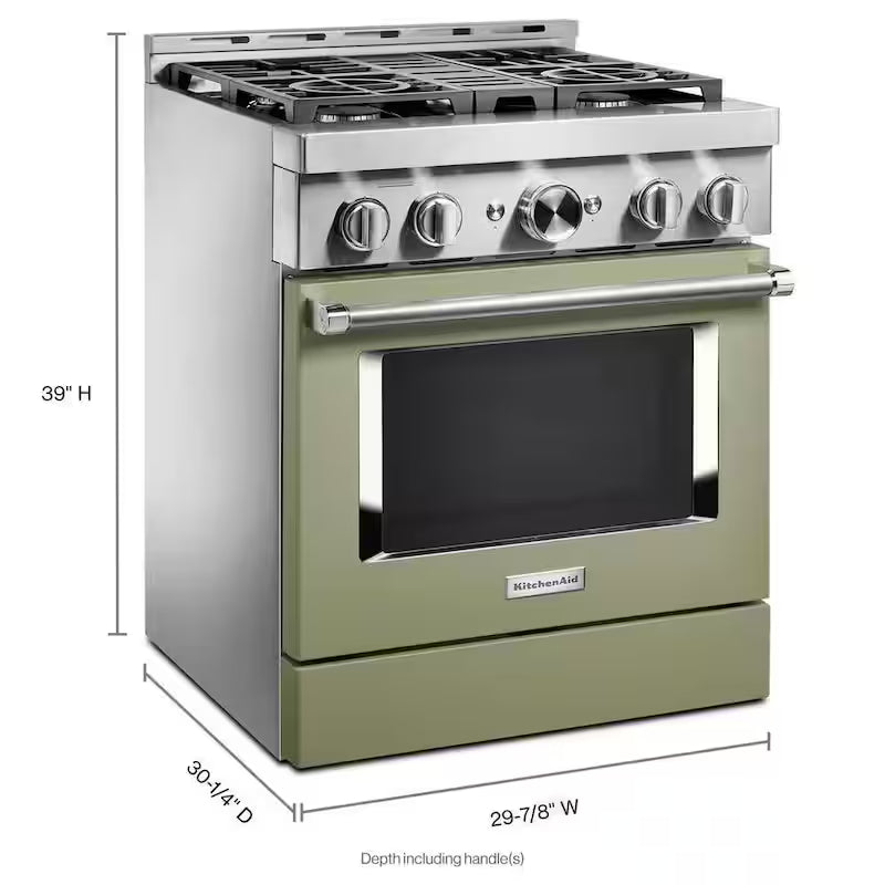 4.1 cu. ft. Smart Gas Range with Self-Cleaning and True Convection P9668
