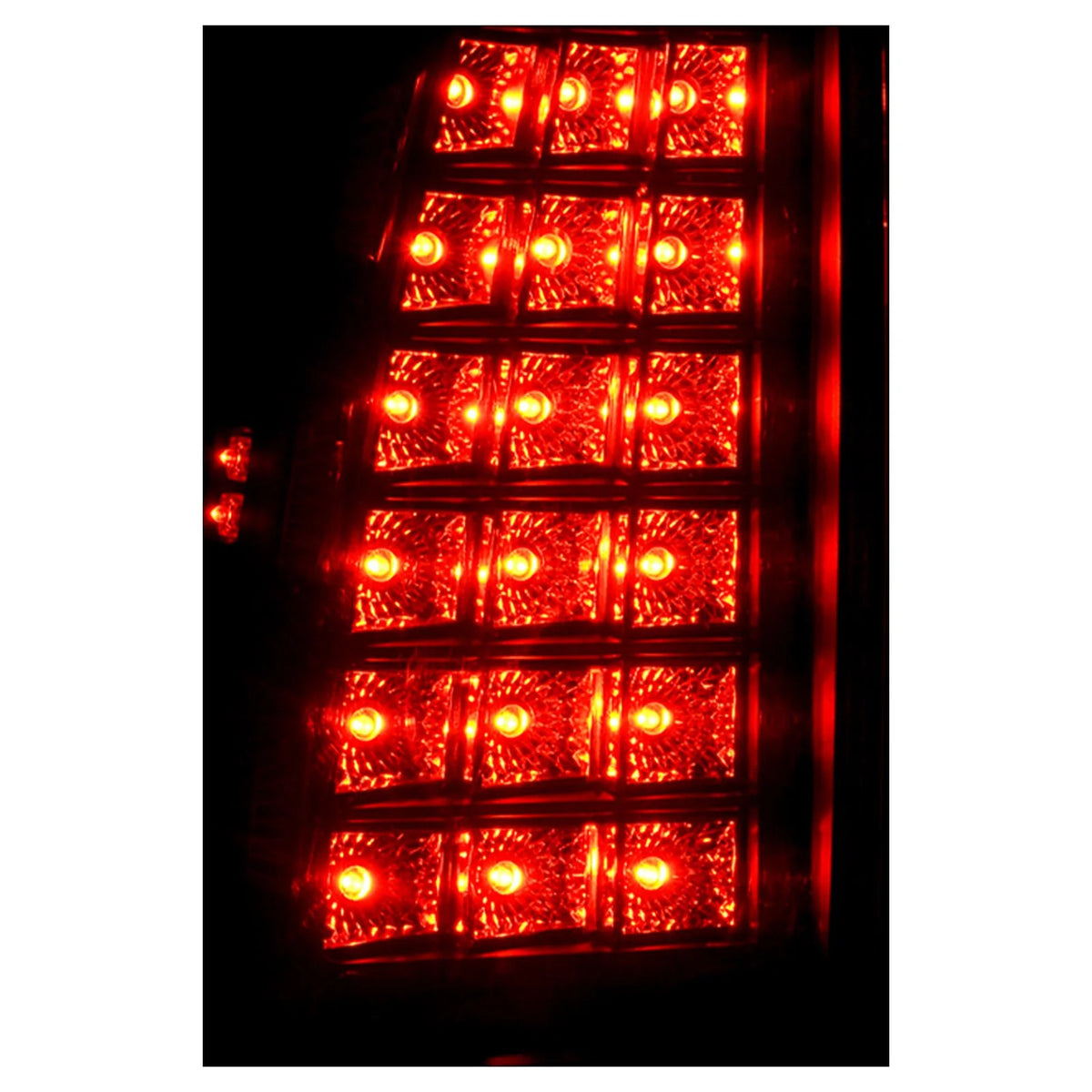 Smoked Lens Black Housing LED Tail Lights Pair V5917